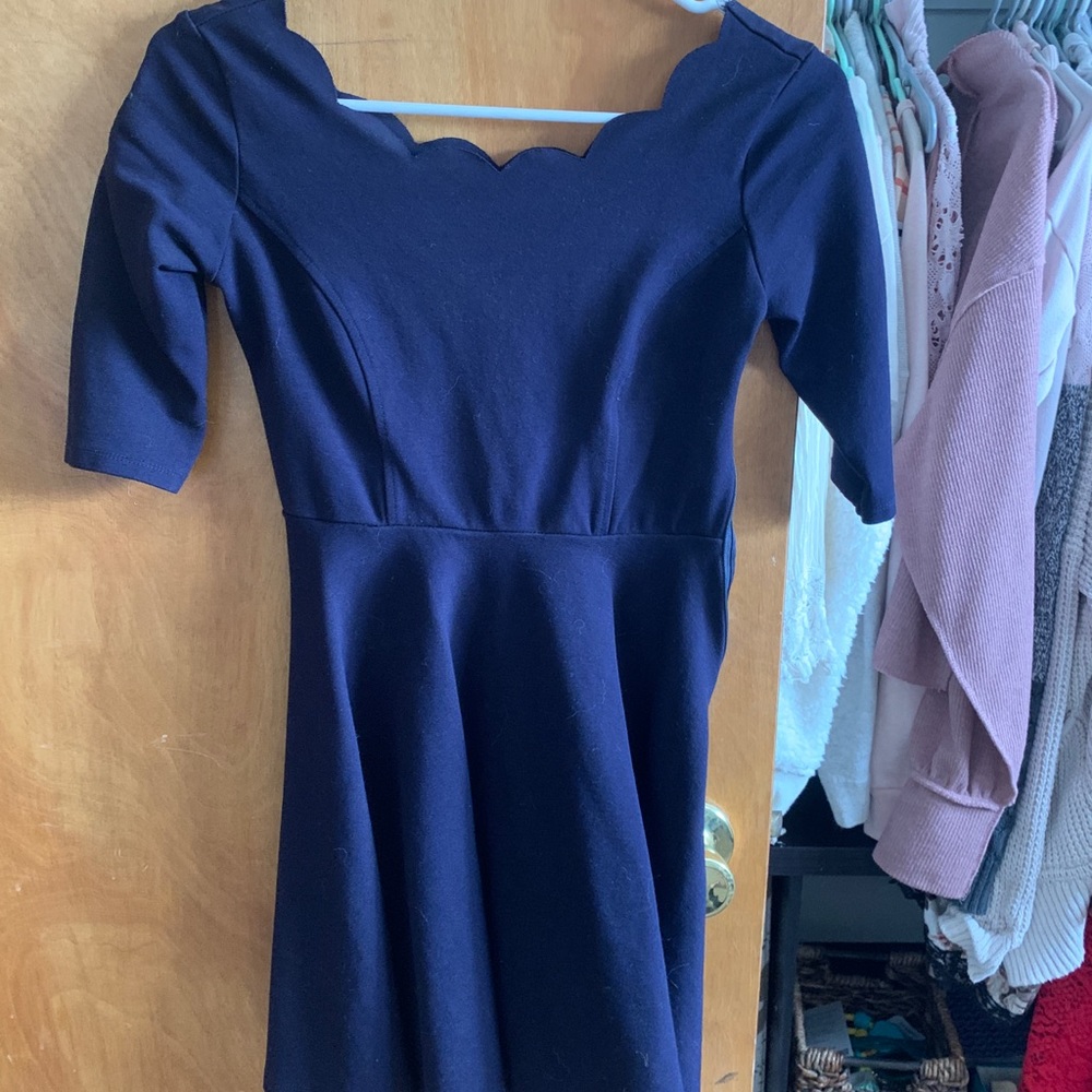 Blue mid dress